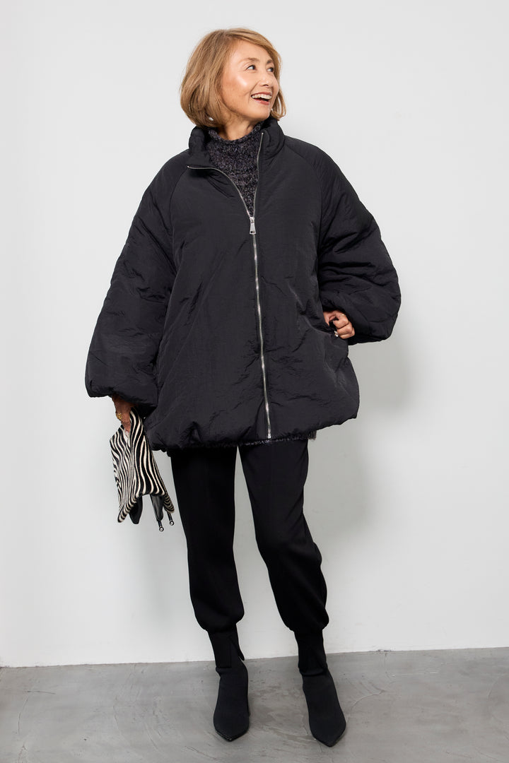 [SET]中綿バルーンコート+ライトダンボールジョガーパンツ(2set)