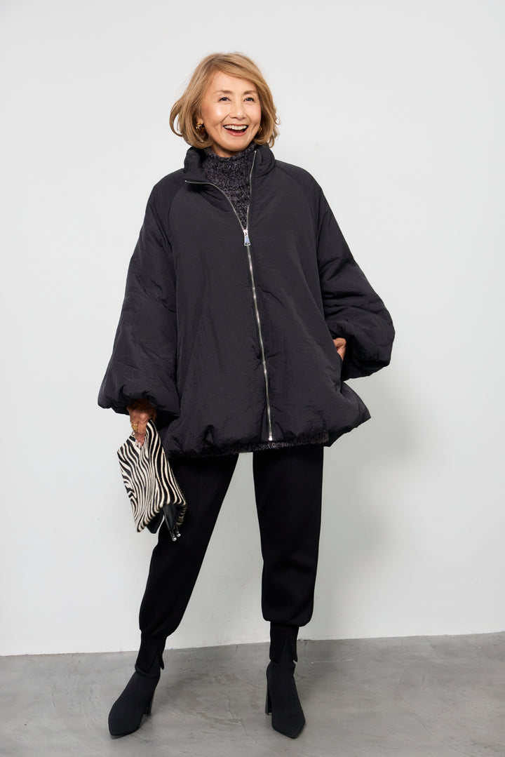 [SET]中綿バルーンコート+ライトダンボールジョガーパンツ(2set)