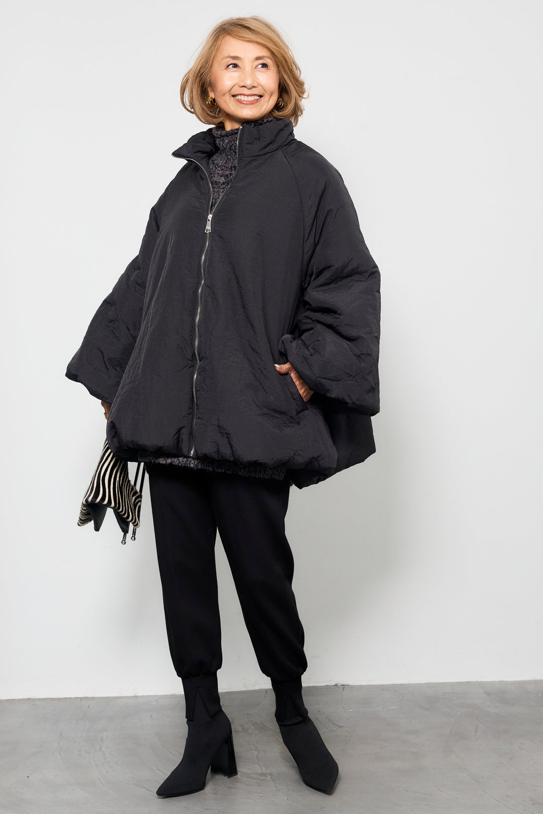 [SET]中綿バルーンコート+ライトダンボールジョガーパンツ(2set)