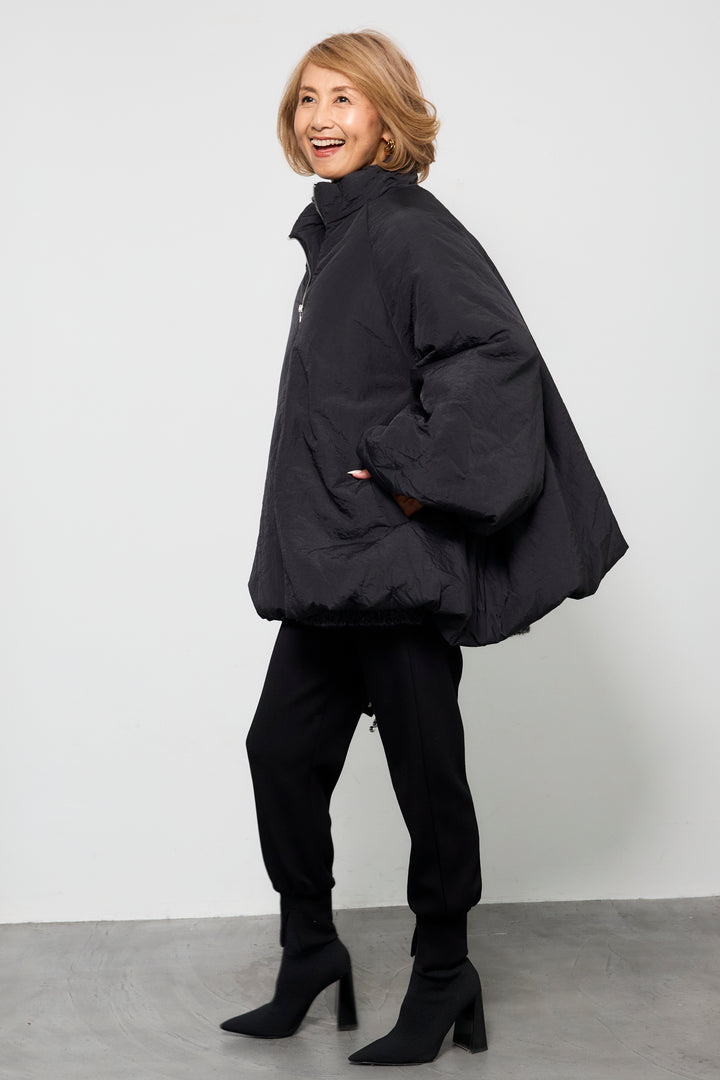 [SET]中綿バルーンコート+ライトダンボールジョガーパンツ(2set)