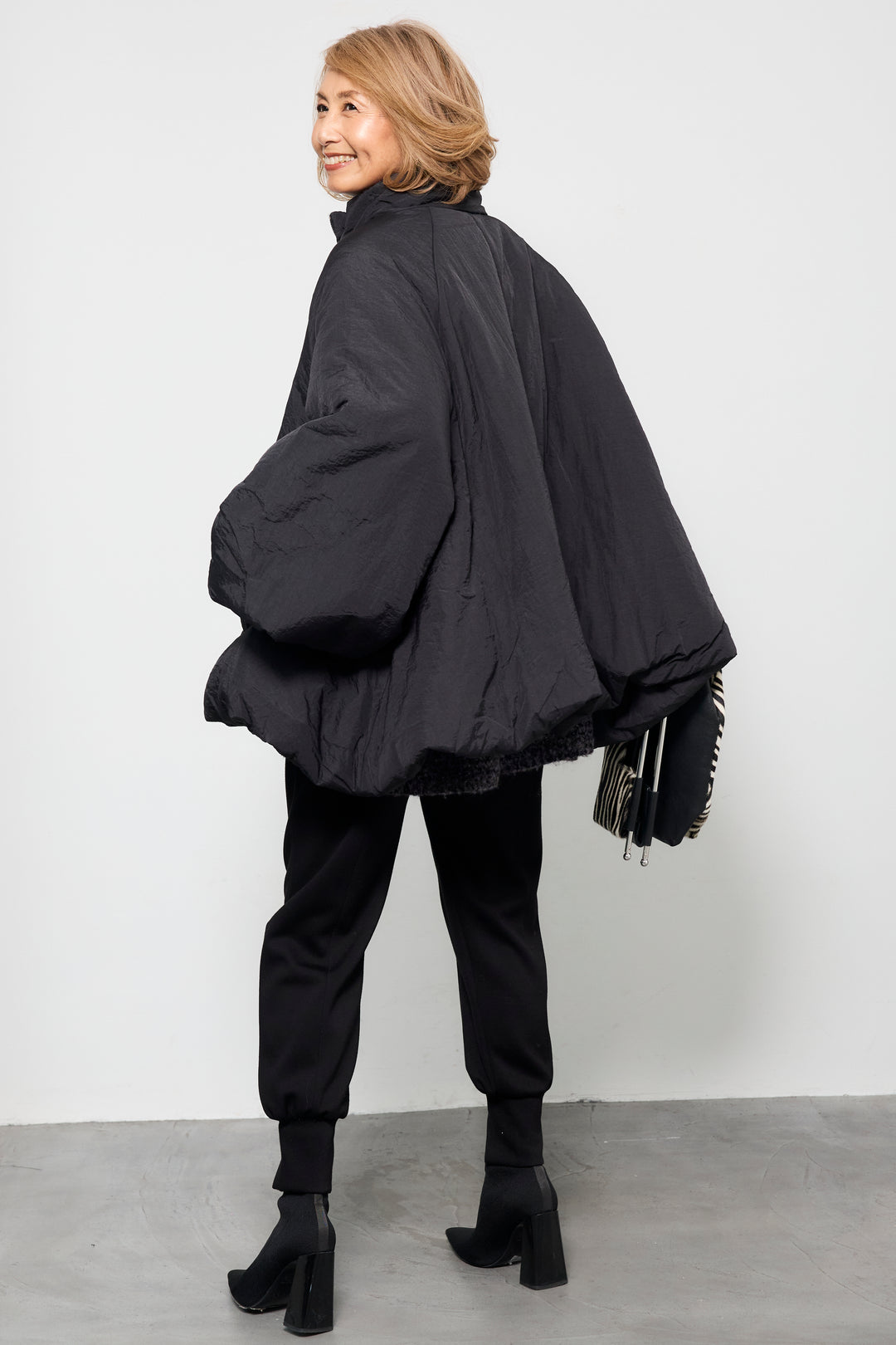 [SET]中綿バルーンコート+ライトダンボールジョガーパンツ(2set)