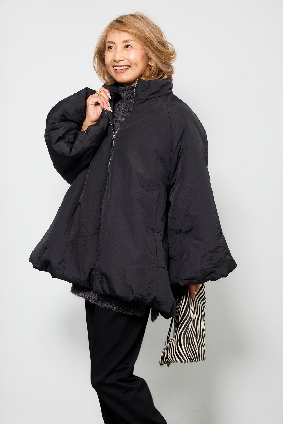 [SET]中綿バルーンコート+ライトダンボールジョガーパンツ(2set)