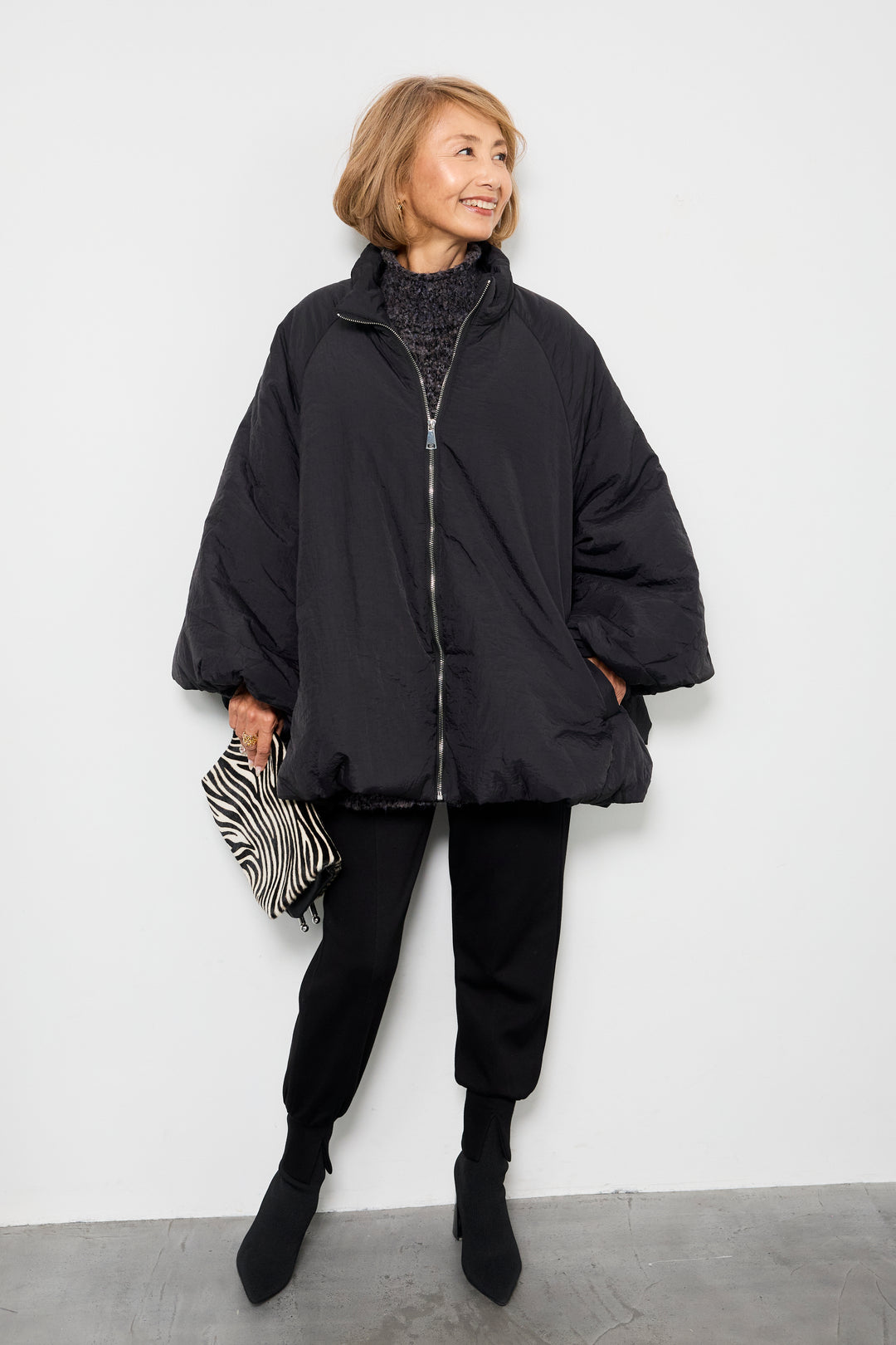 [SET]中綿バルーンコート+ライトダンボールジョガーパンツ(2set)