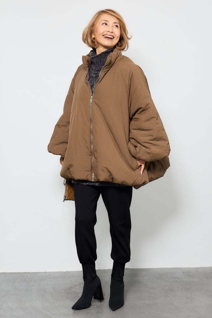 [SET]中綿バルーンコート+ライトダンボールジョガーパンツ(2set)