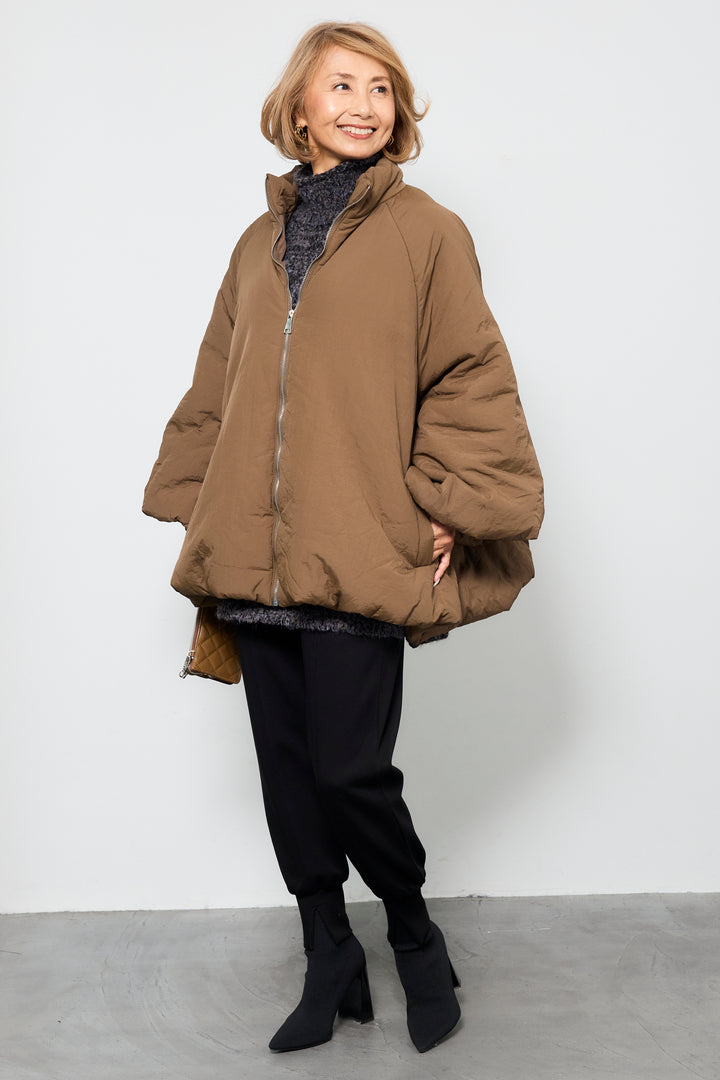 [SET]中綿バルーンコート+ライトダンボールジョガーパンツ(2set)