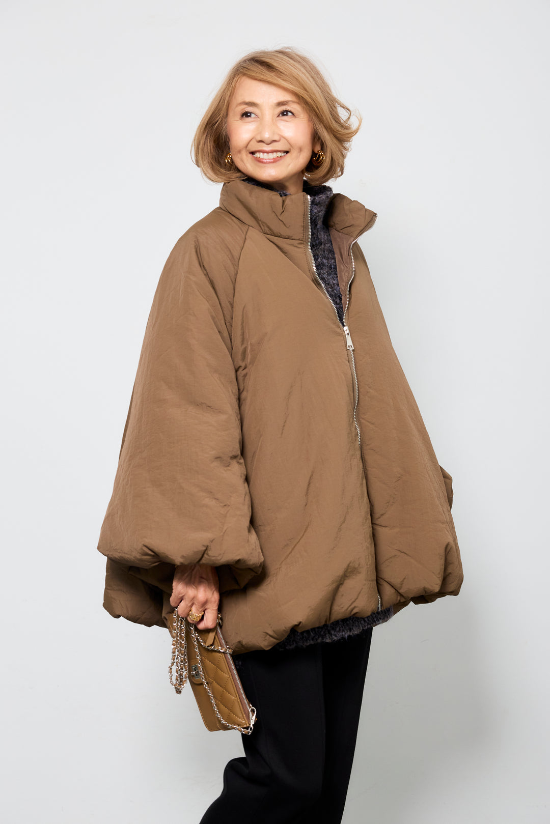 [SET]中綿バルーンコート+ライトダンボールジョガーパンツ(2set)