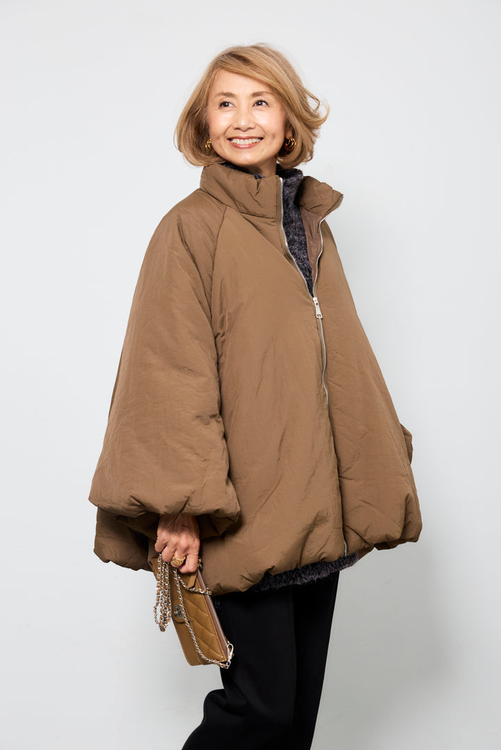 [SET]中綿バルーンコート+ライトダンボールジョガーパンツ(2set)