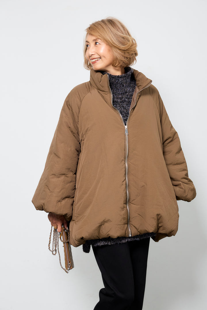 [SET]中綿バルーンコート+ライトダンボールジョガーパンツ(2set)