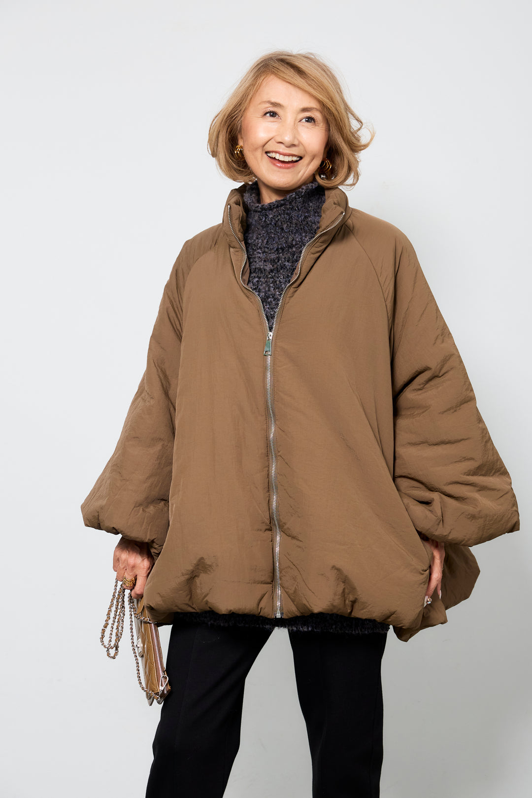 [SET]中綿バルーンコート+ライトダンボールジョガーパンツ(2set)