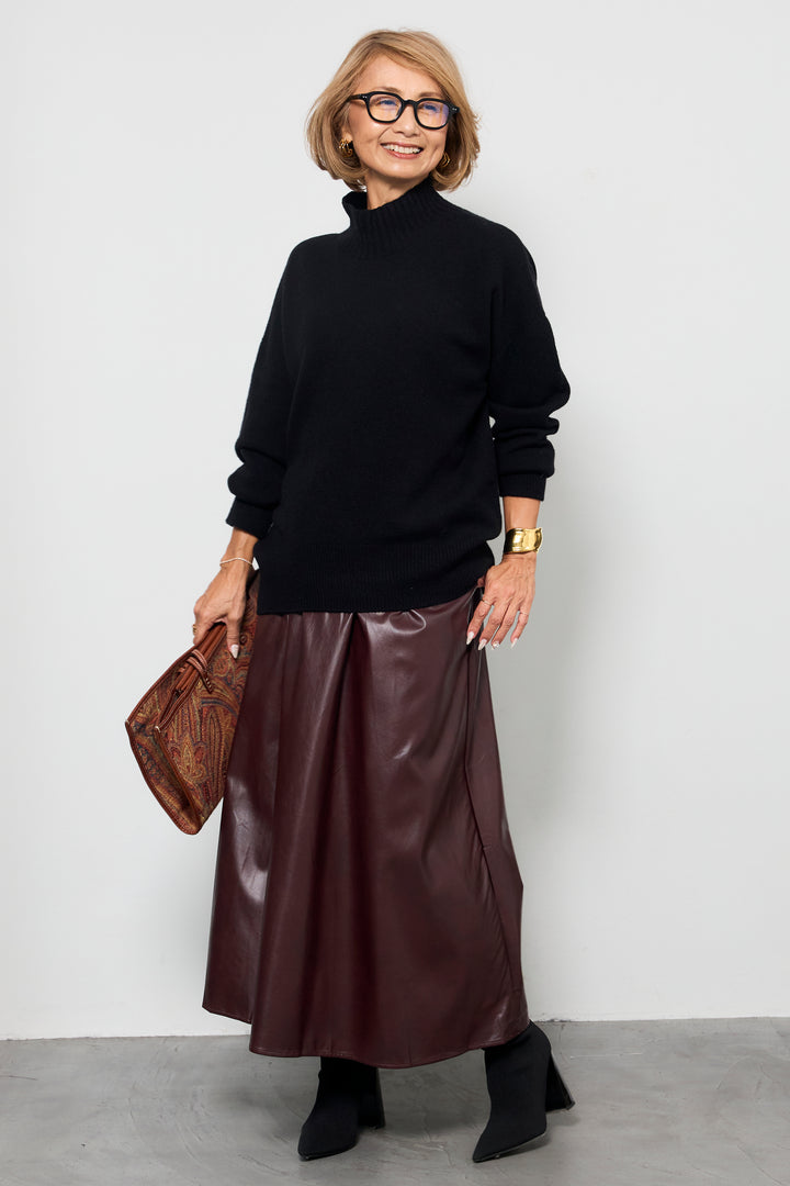 【ジャパンメイド】山形ウールハイネックニット