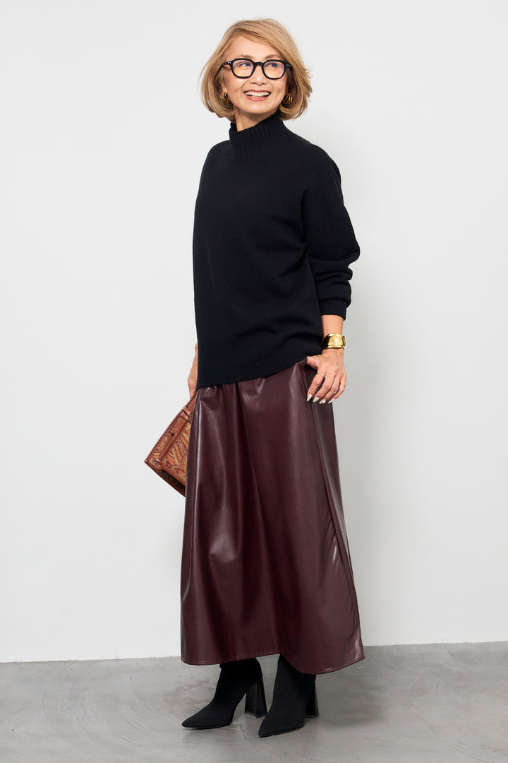 【ジャパンメイド】山形ウールハイネックニット