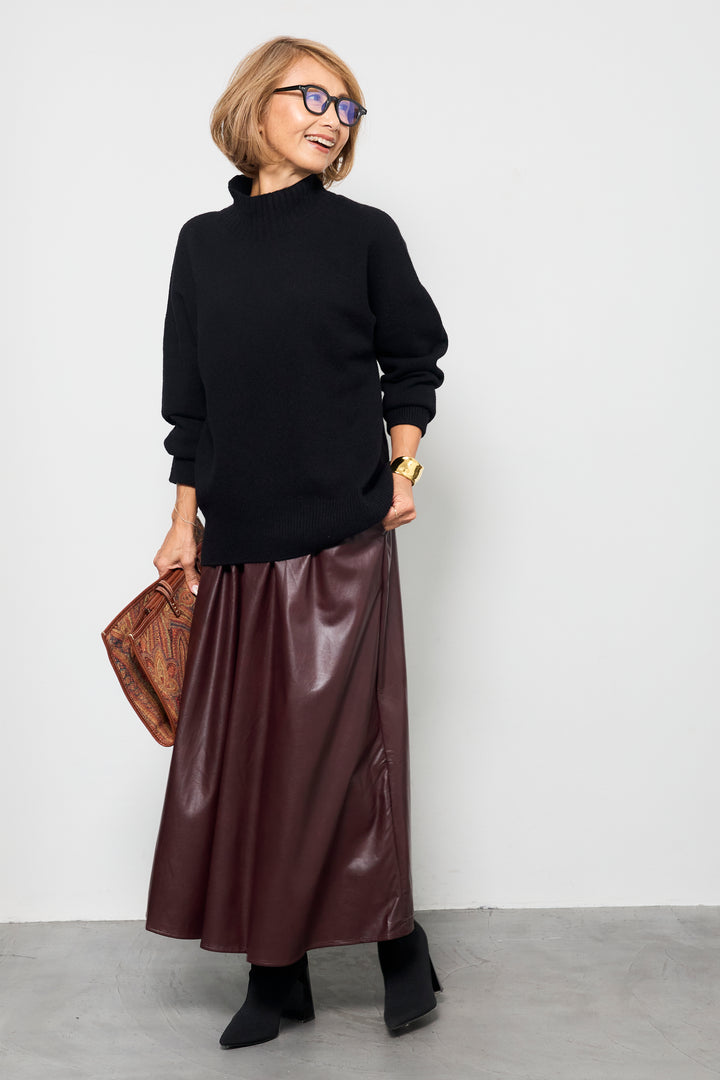 【ジャパンメイド】山形ウールハイネックニット