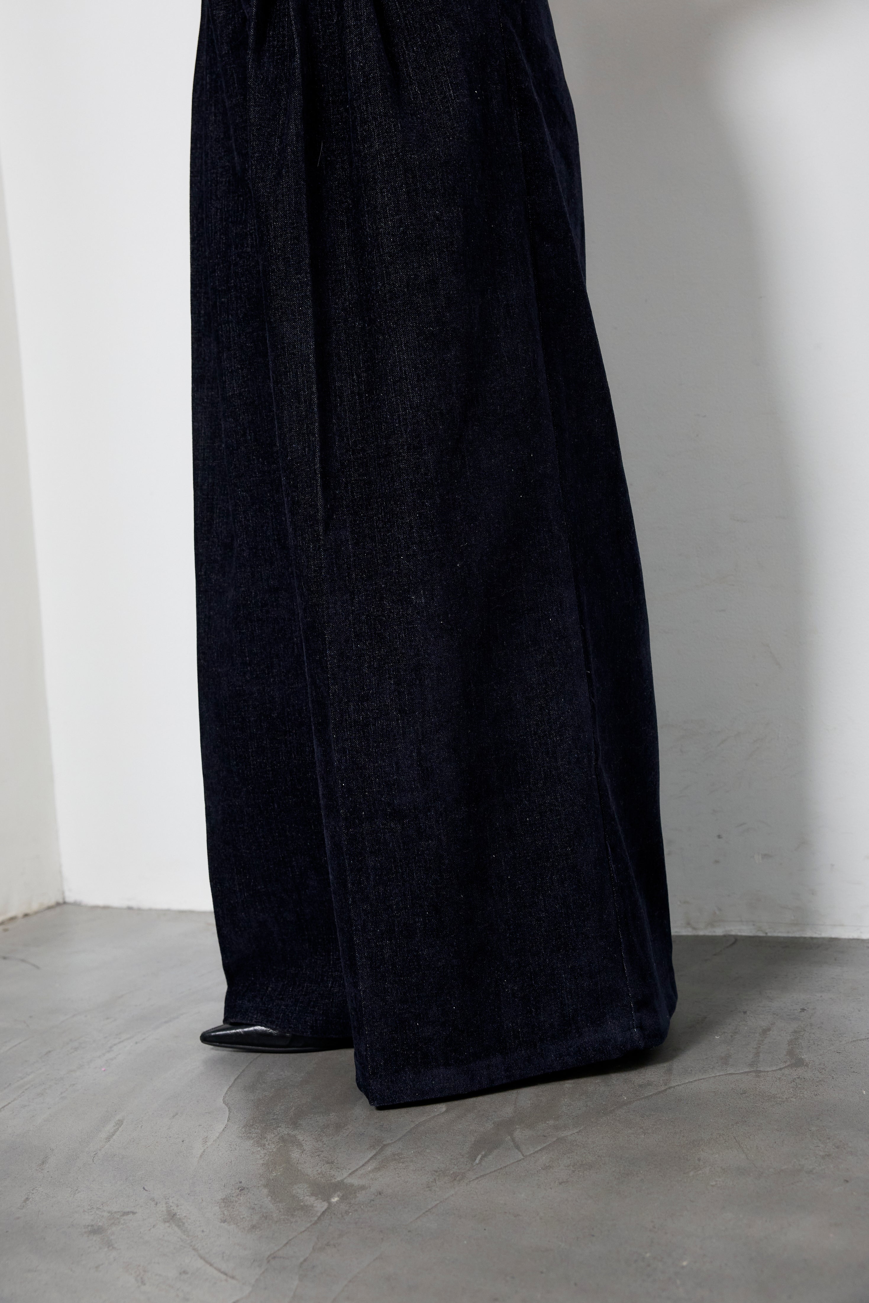 デニムライク起毛ワイドパンツ – plusotoha