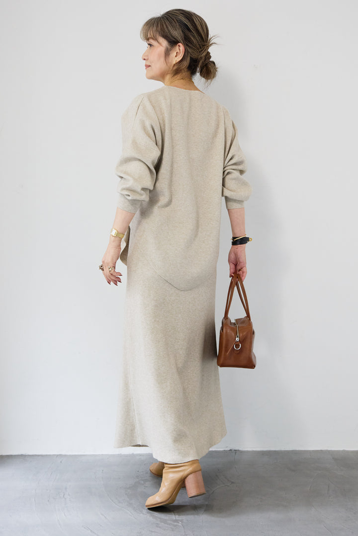 ニットアップ アシンメトリープルオーバー＆ロングスカート