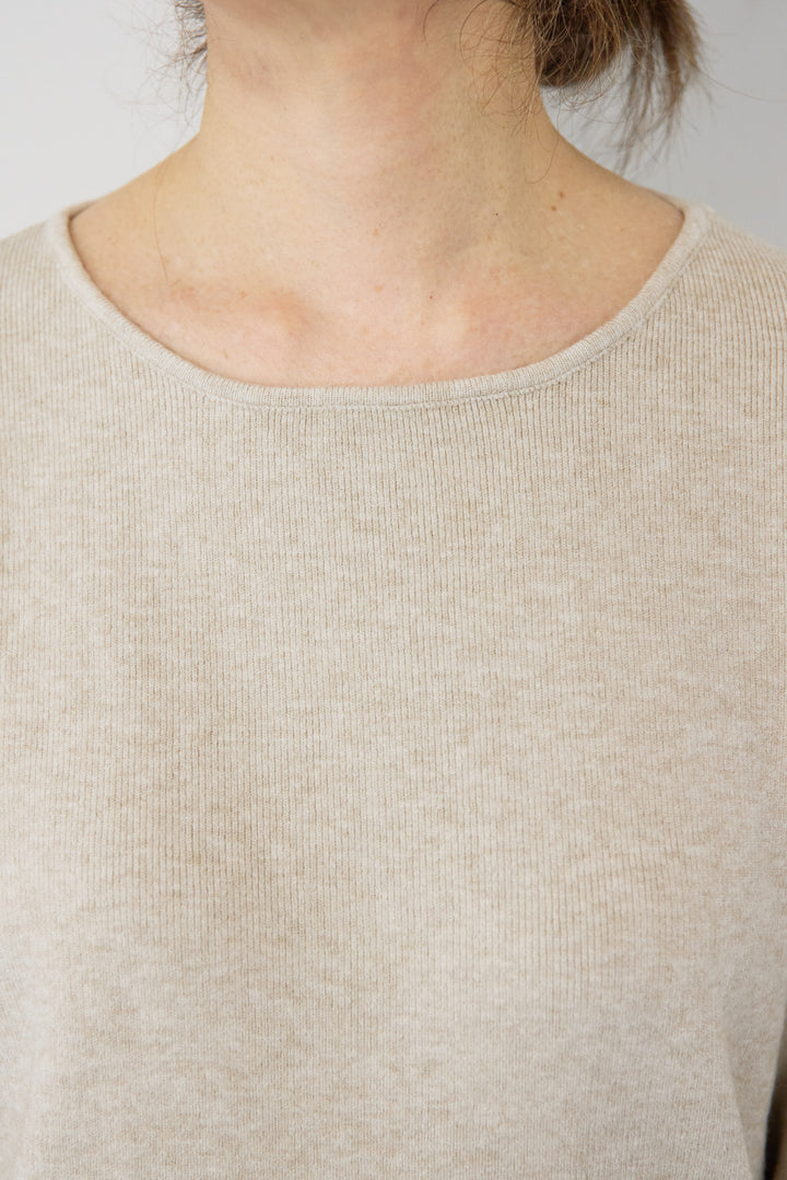 [SET]ロングミックスファーベスト+ニットアップ アシンメトリープルオーバー＆ロングスカート(2set)