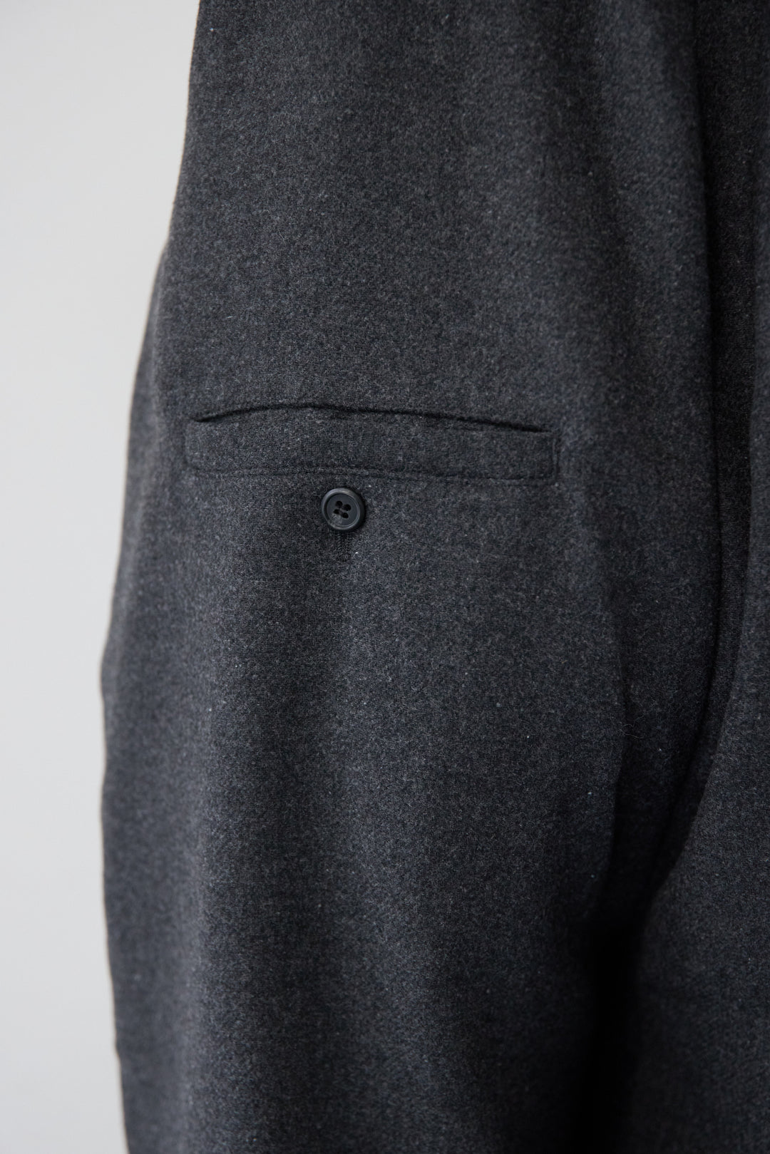 ウール混ワイドサロペットパンツ