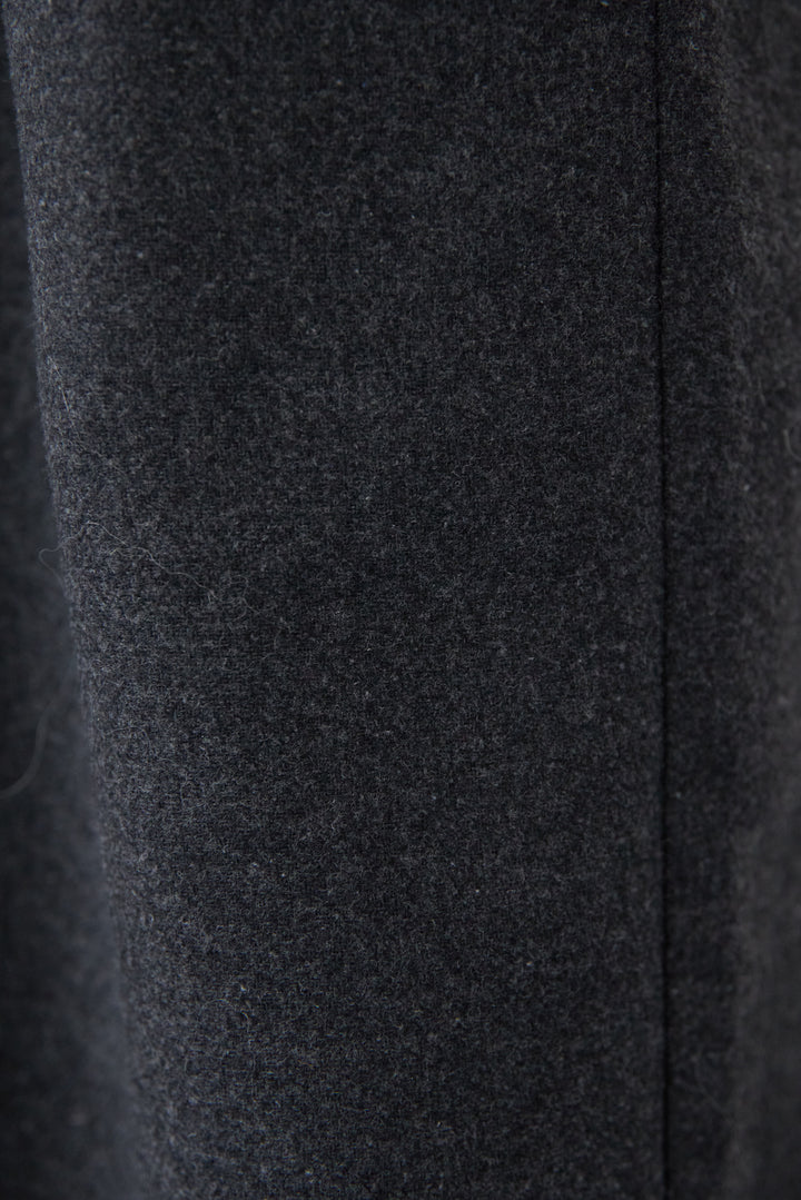 [SET]袖シャギーランダムリブニット+ウール混ワイドサロペットパンツ(2set)