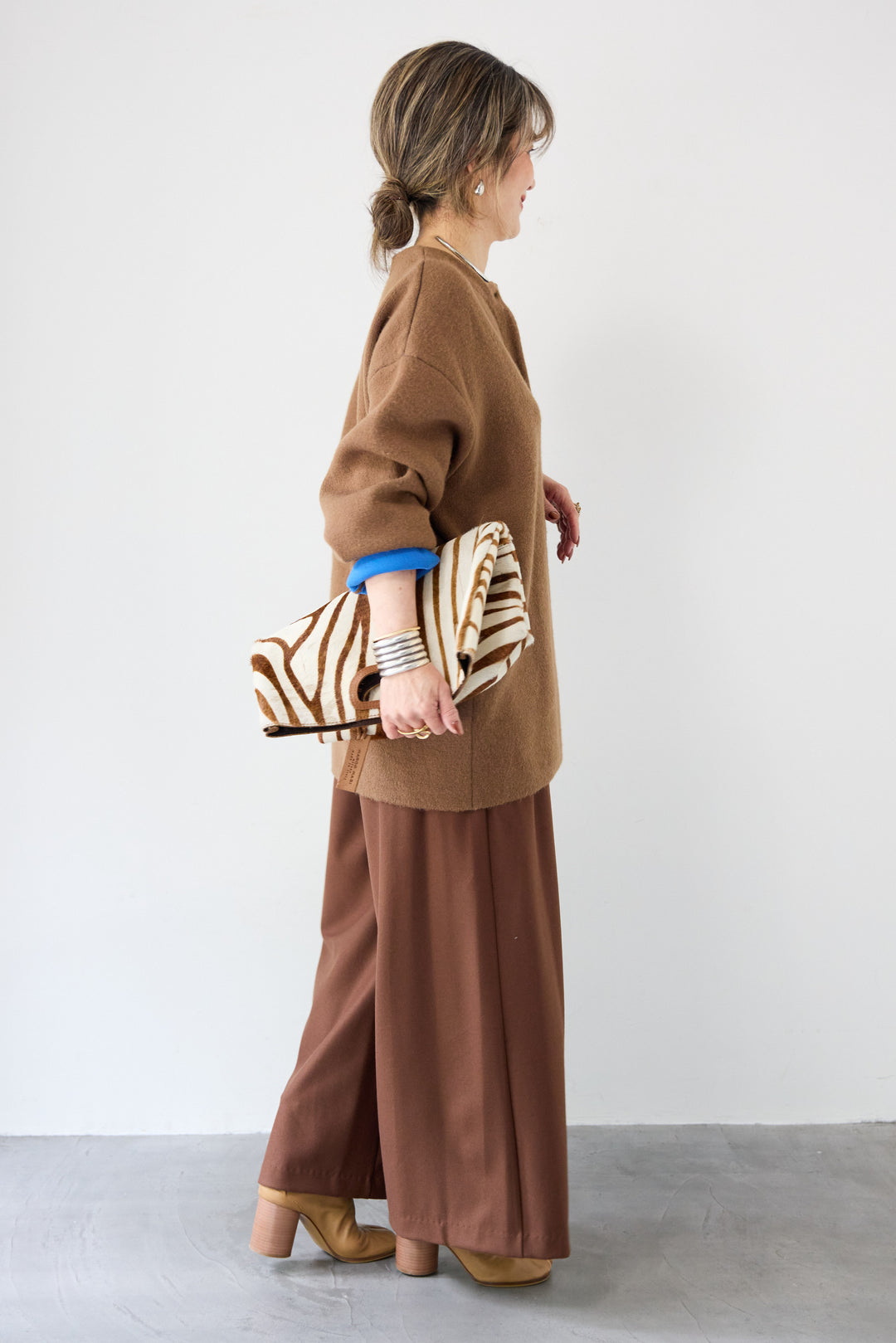 ダブルフェイスニットカーディガン