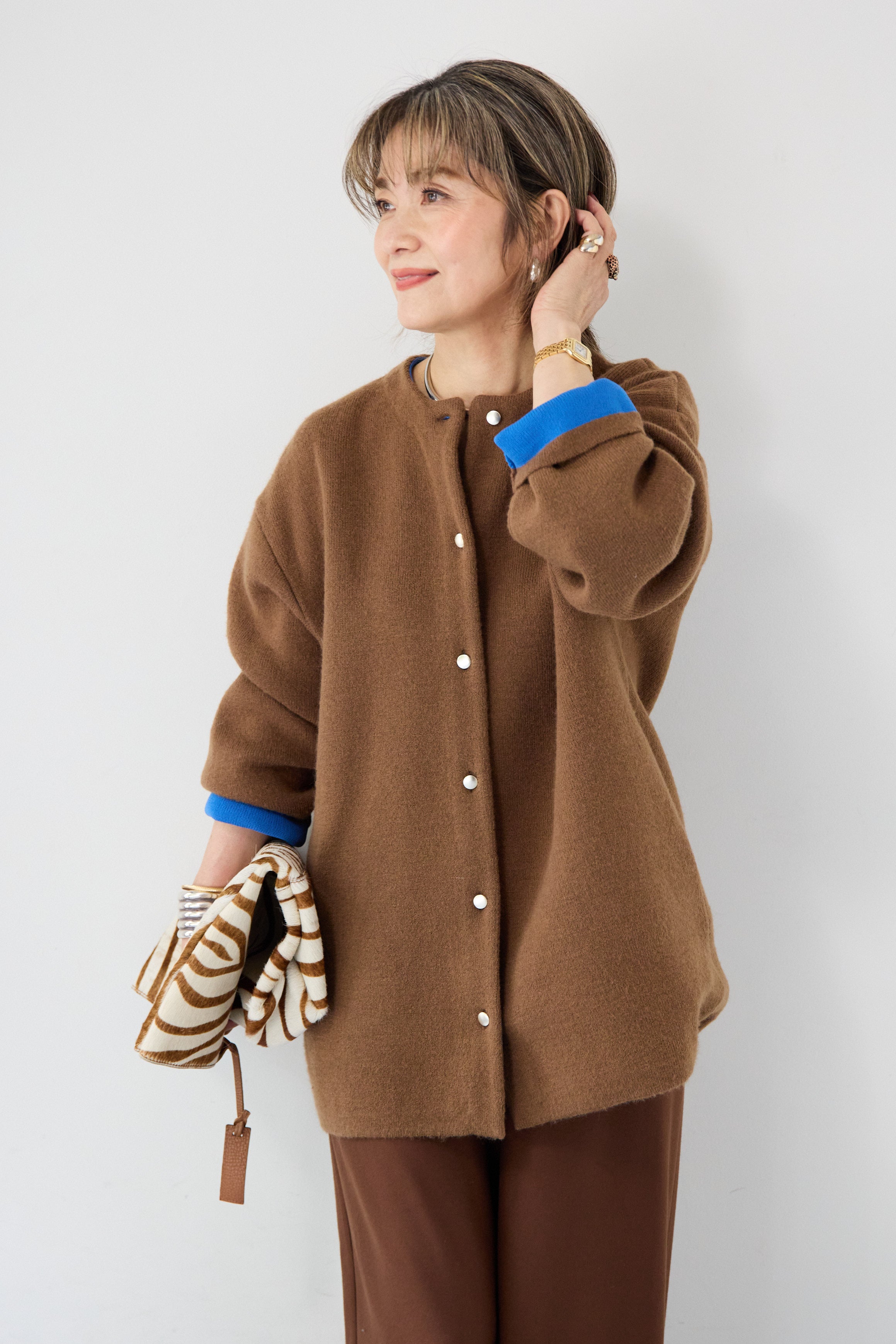 ダブルフェイスニットカーディガン – plusotoha