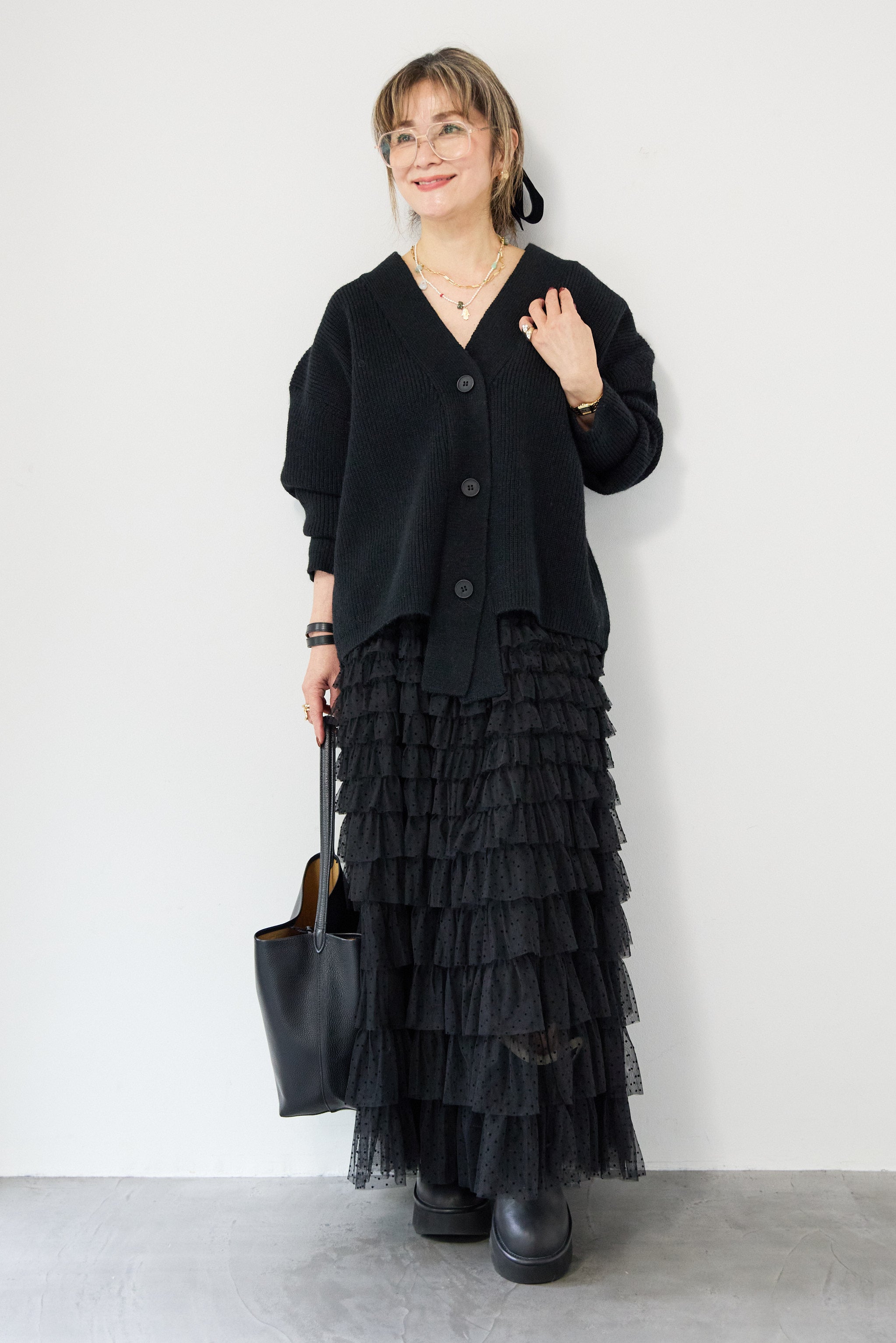 ワイドスリーブニットカーディガン – plusotoha