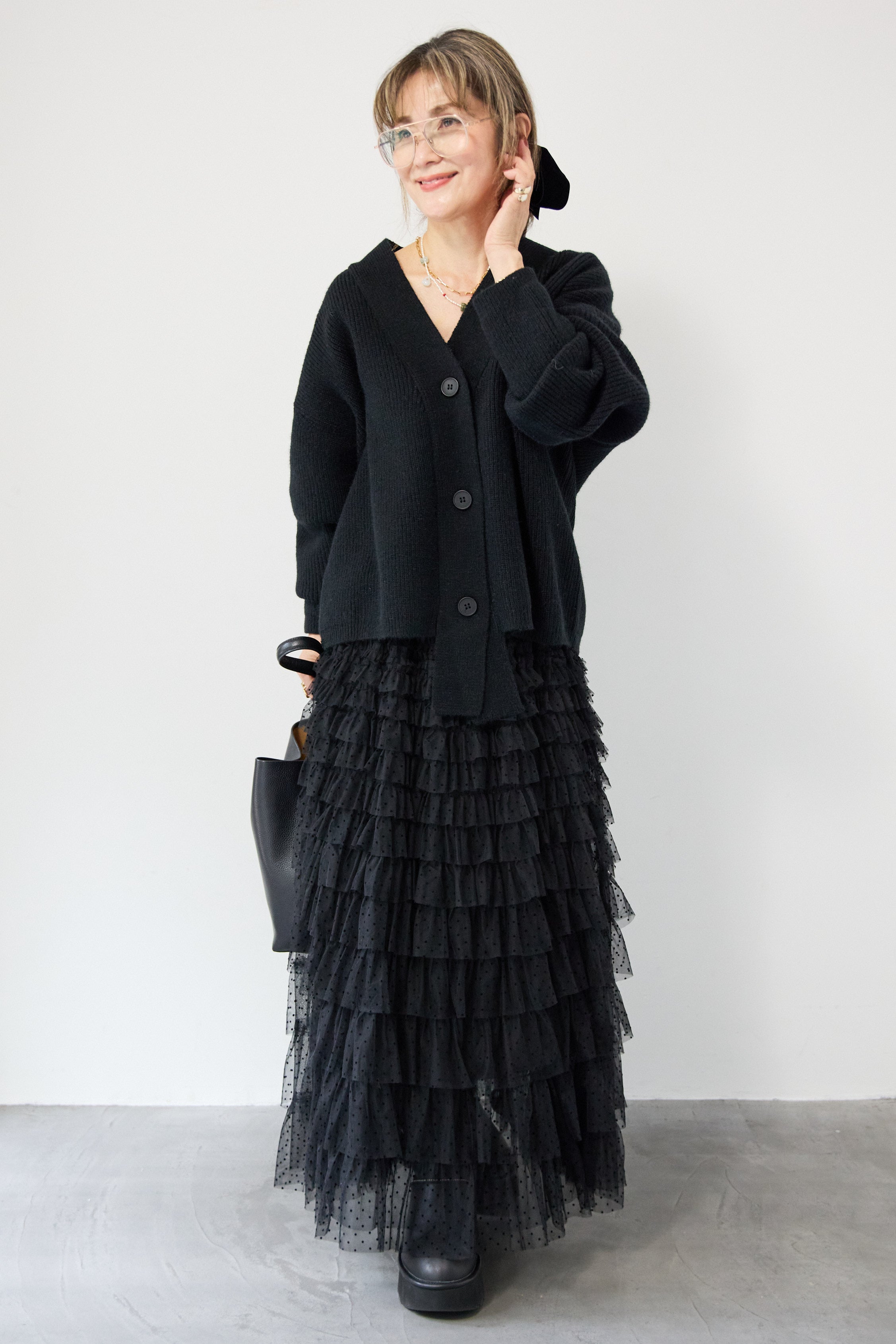 ワイドスリーブニットカーディガン – plusotoha