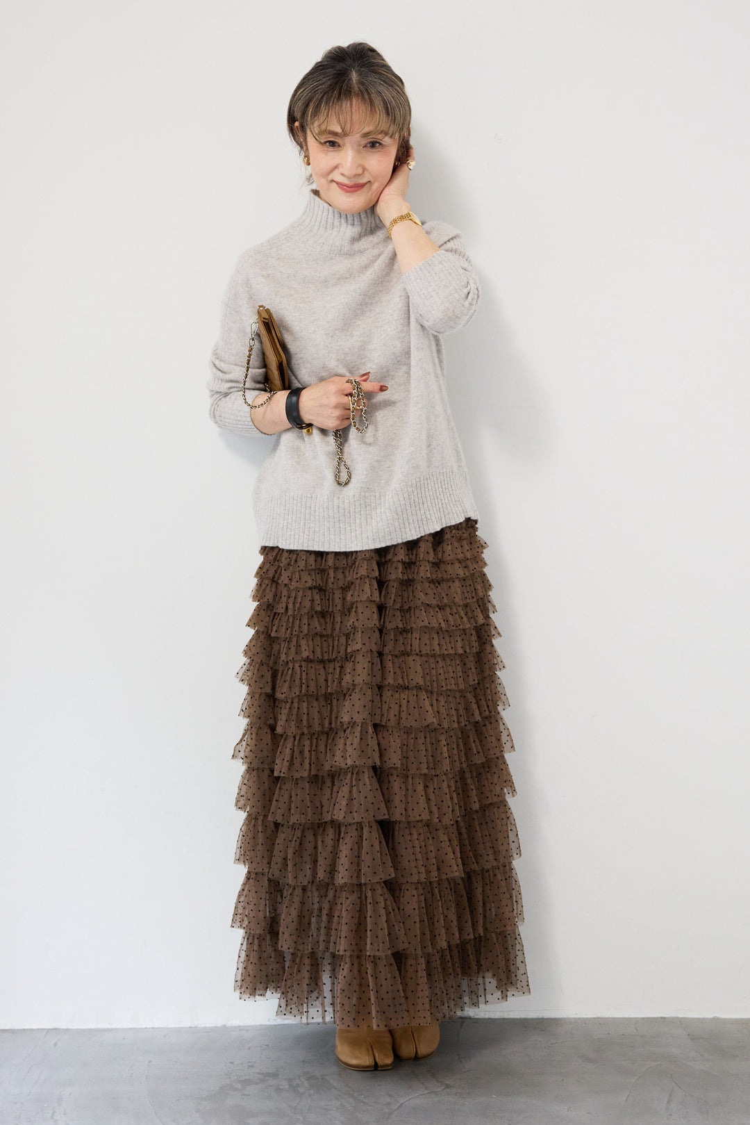 カシミア プルオーバーニット