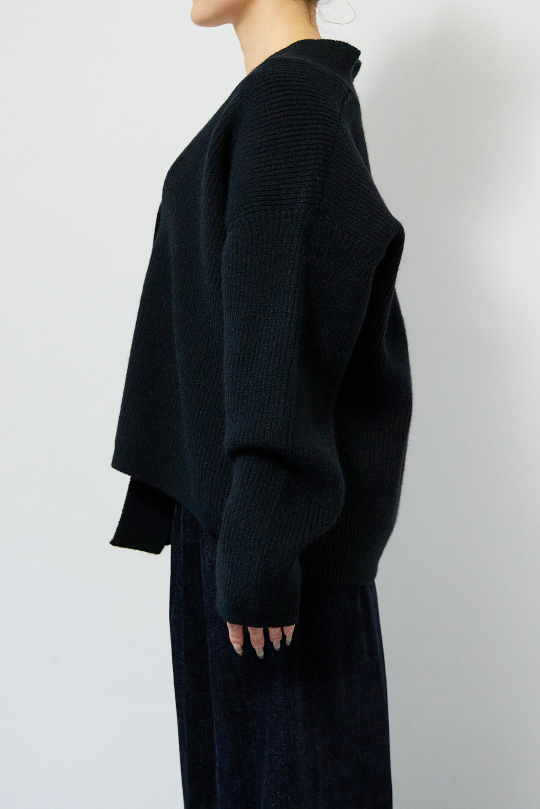 ワイドスリーブニットカーディガン