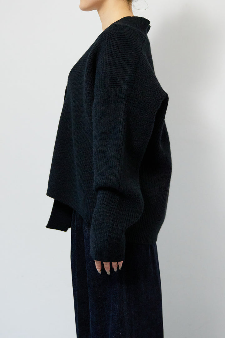 ワイドスリーブニットカーディガン