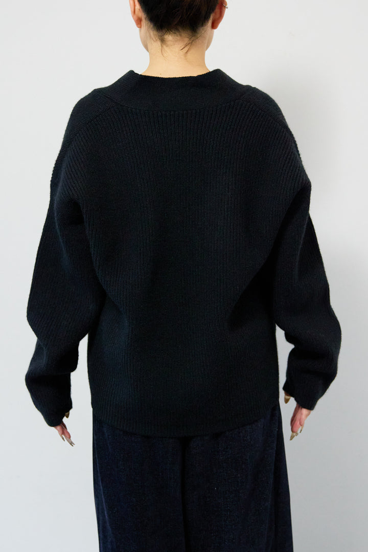 ワイドスリーブニットカーディガン