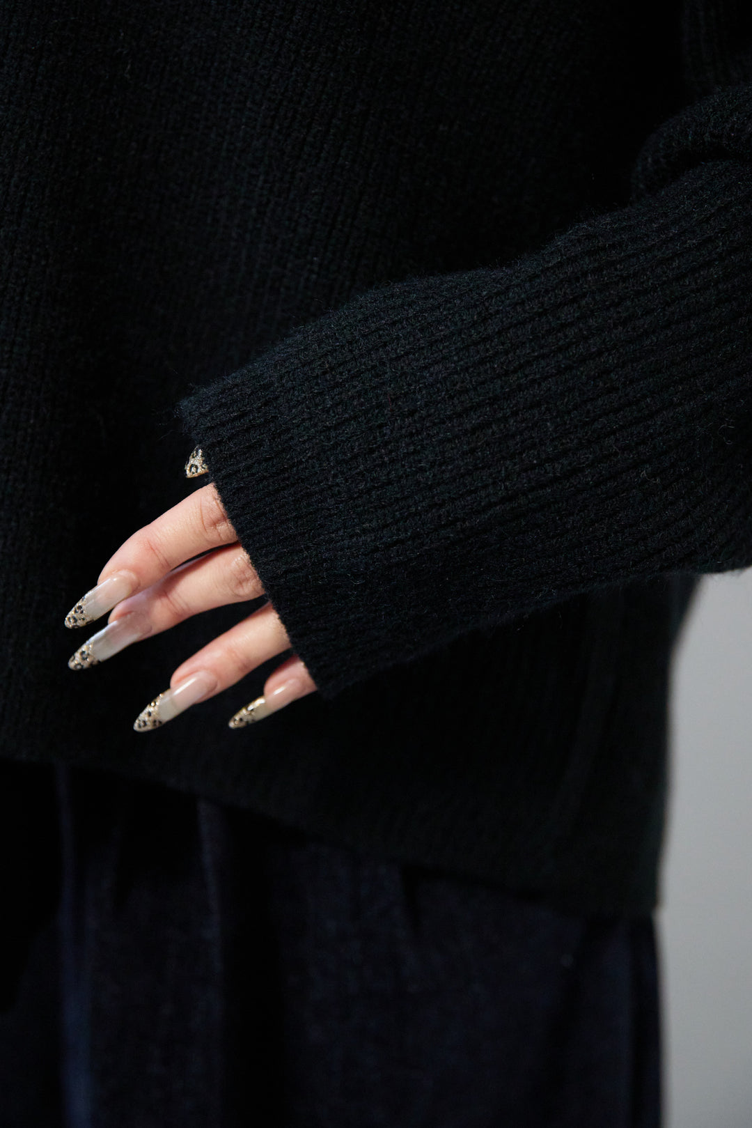 ワイドスリーブニットカーディガン