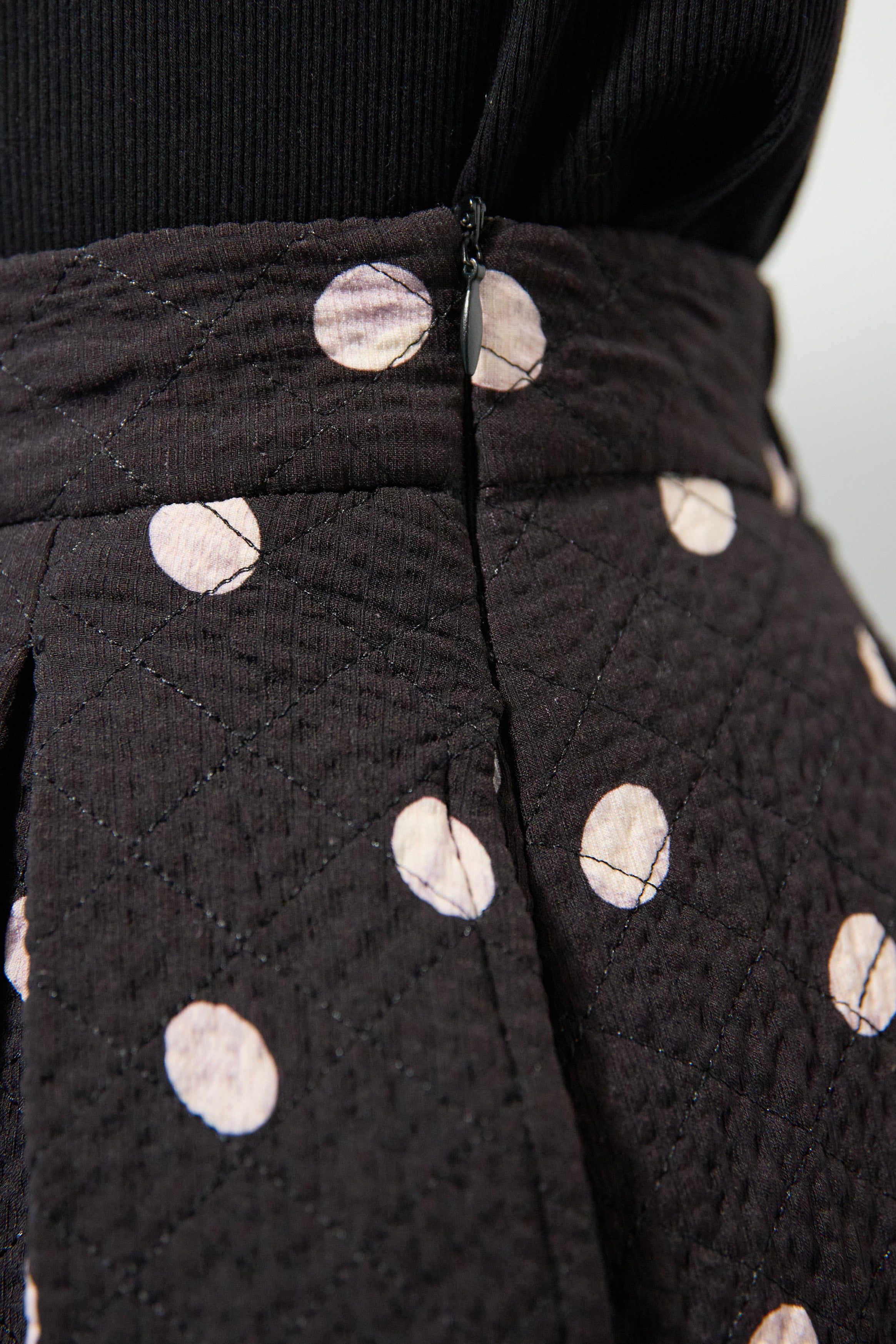 ドット柄 フレアロングスカート – plusotoha