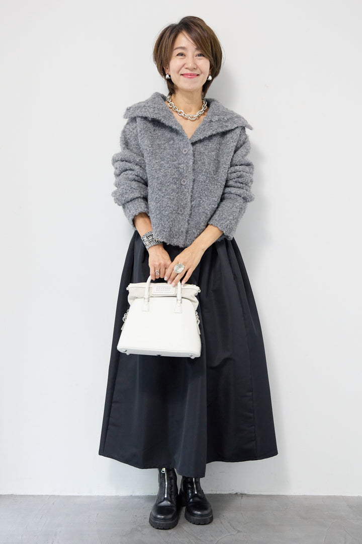 【ジャパンメイド】ライトグログランボリュームスカート