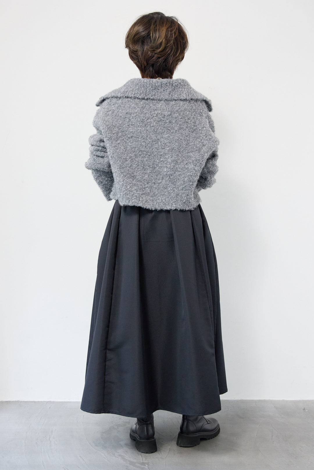 【ジャパンメイド】ライトグログランボリュームスカート