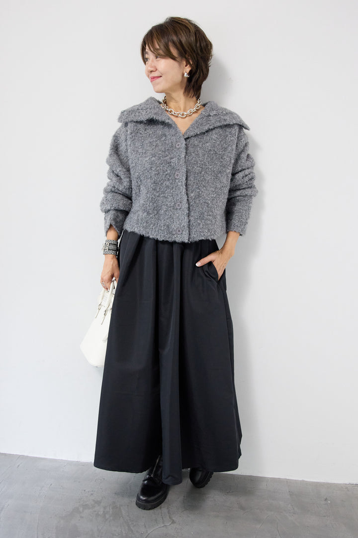 【ジャパンメイド】ライトグログランボリュームスカート