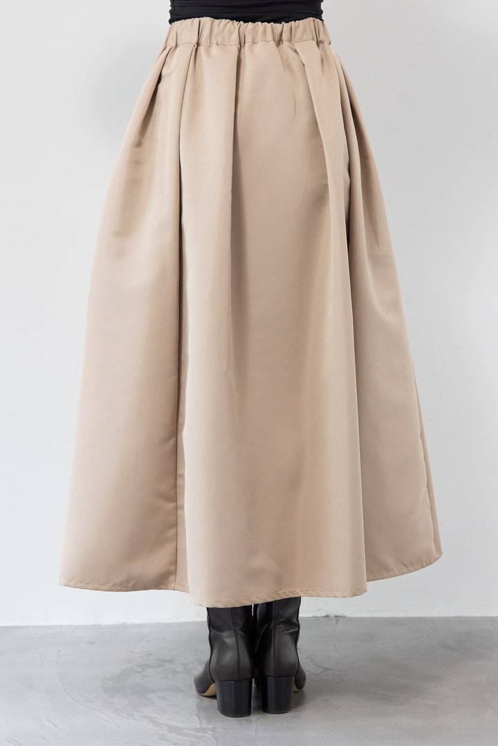 【ジャパンメイド】ライトグログランボリュームスカート