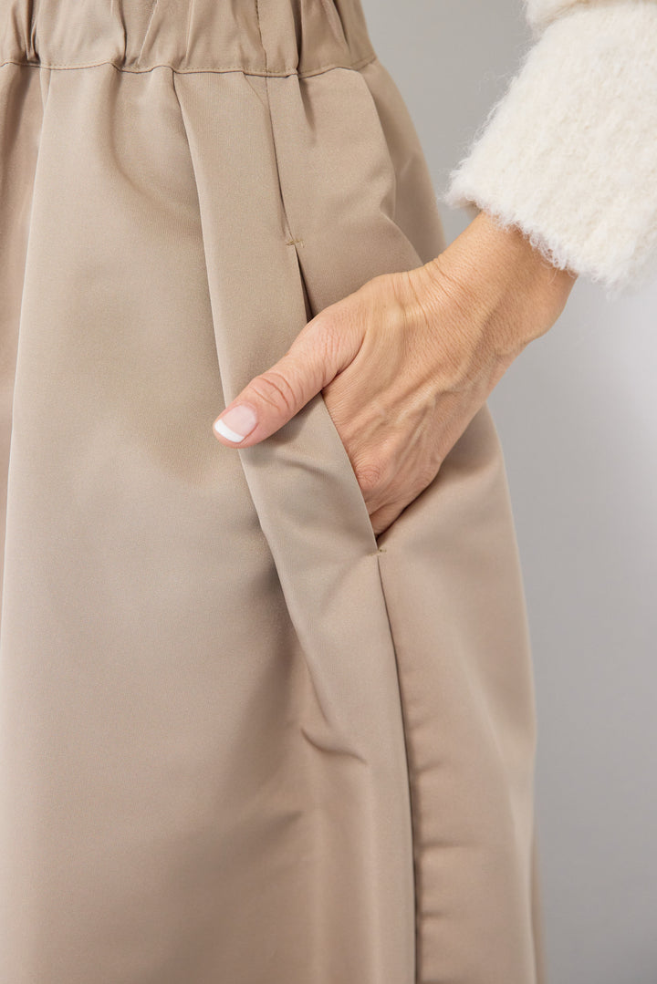 【ジャパンメイド】ライトグログランボリュームスカート