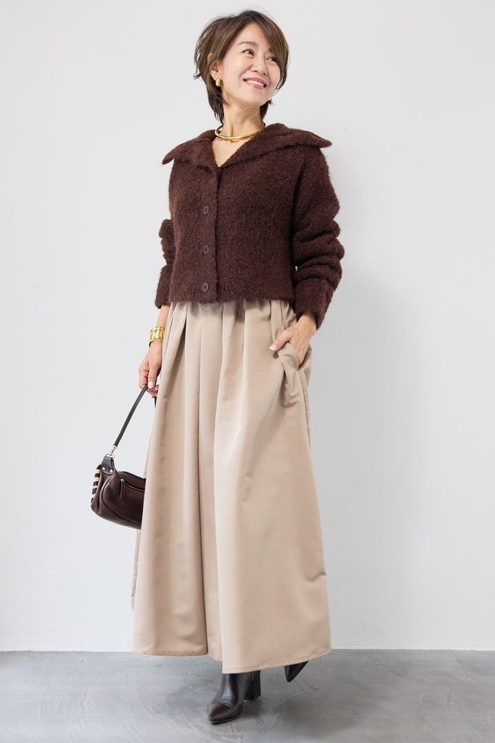 【ジャパンメイド】ライトグログランボリュームスカート