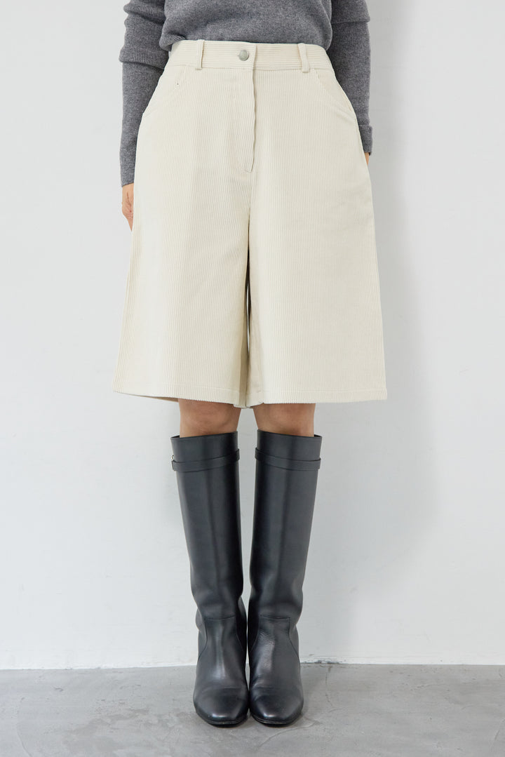 コーデュロイハーフパンツ