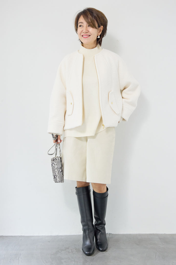 メルトンショートブルゾン