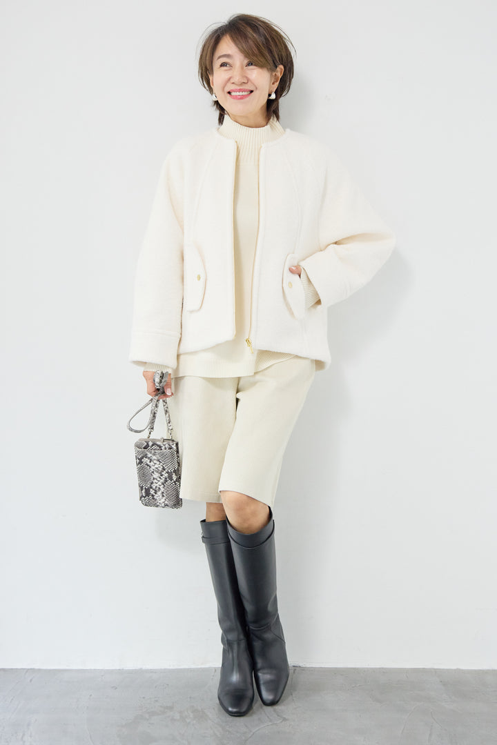 メルトンショートブルゾン