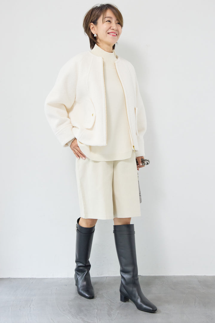 メルトンショートブルゾン