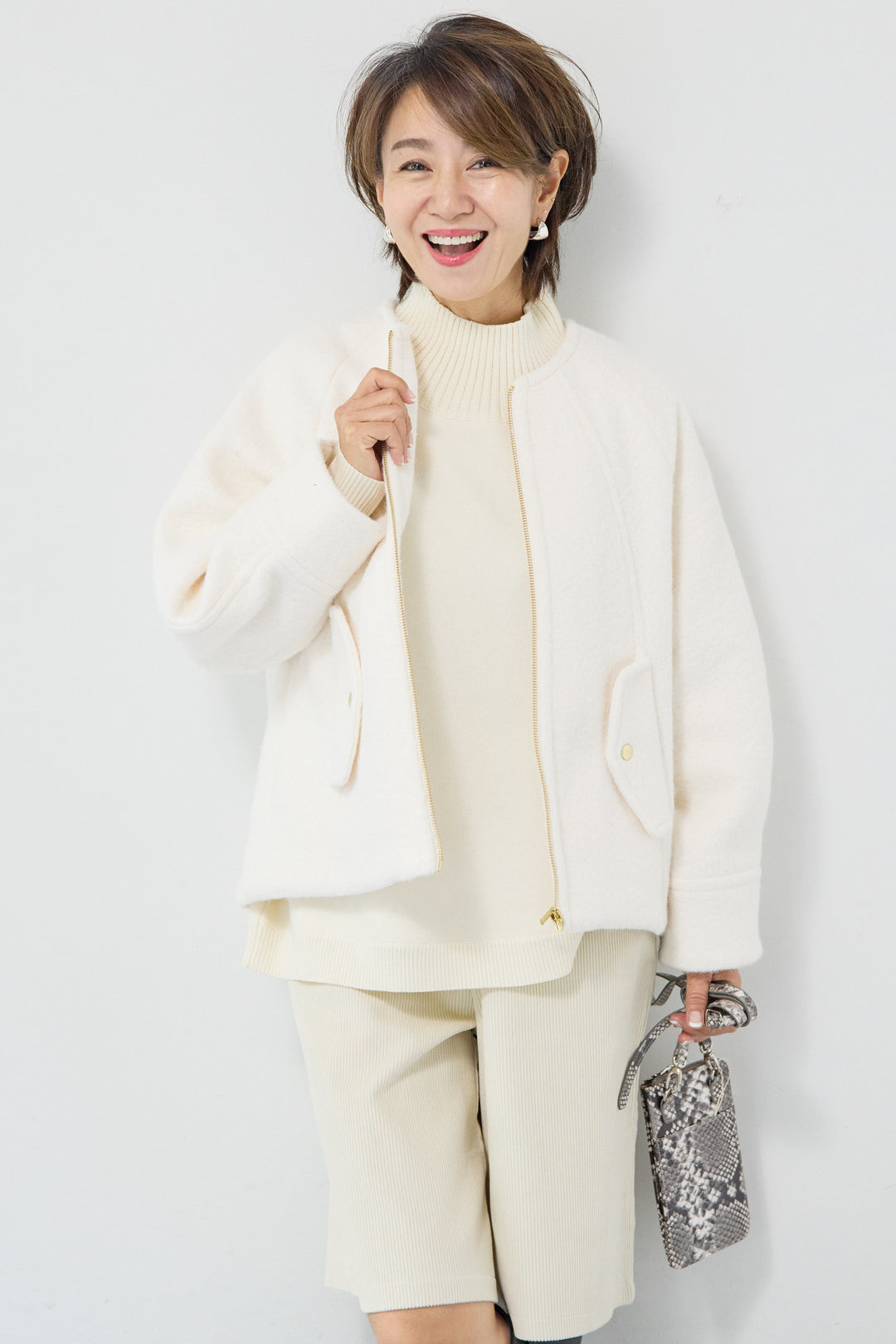 メルトンショートブルゾン