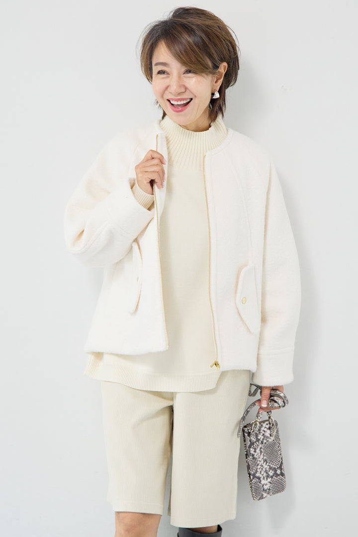 メルトンショートブルゾン