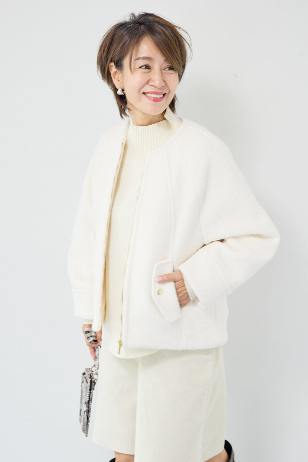 メルトンショートブルゾン