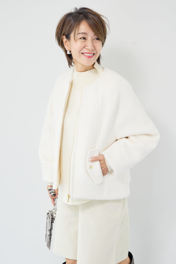 メルトンショートブルゾン