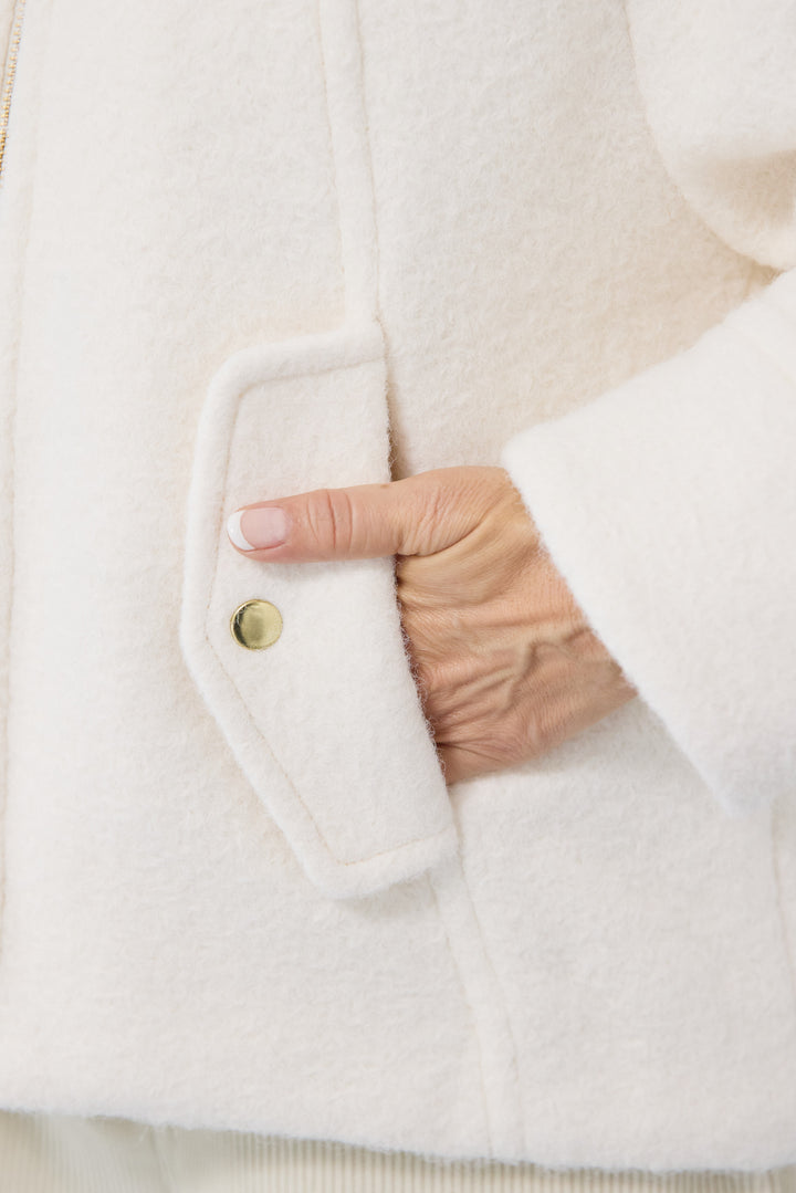 メルトンショートブルゾン