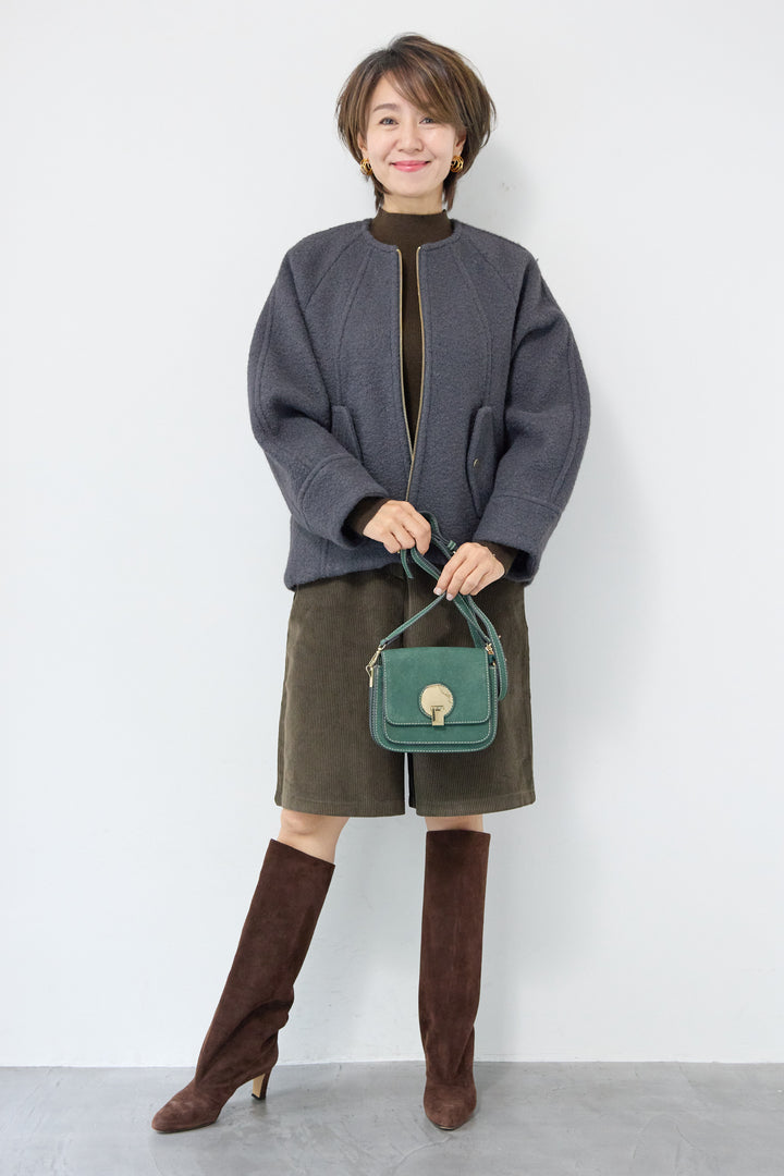 メルトンショートブルゾン