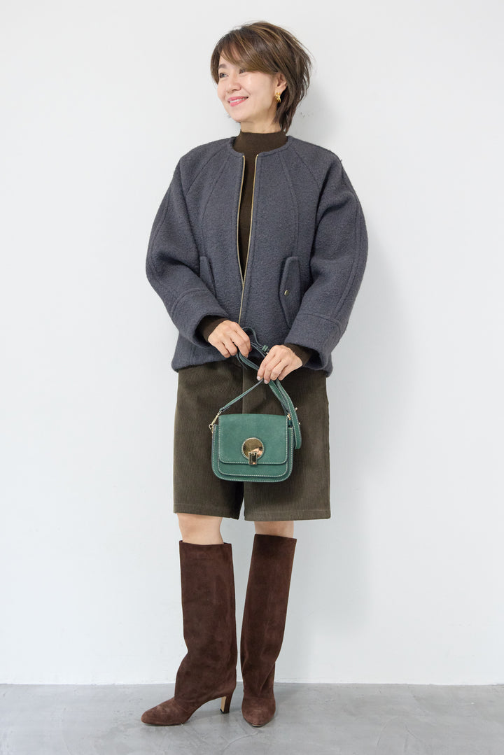 メルトンショートブルゾン