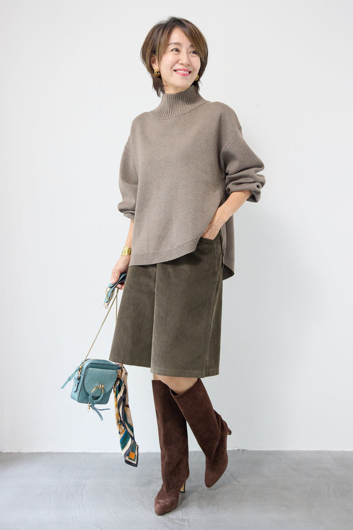 コーデュロイハーフパンツ