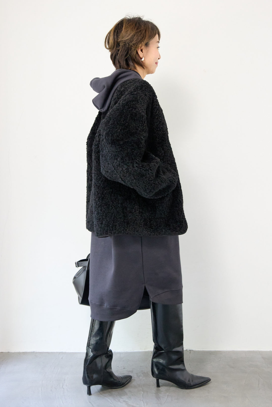 リバーシブルボアコート